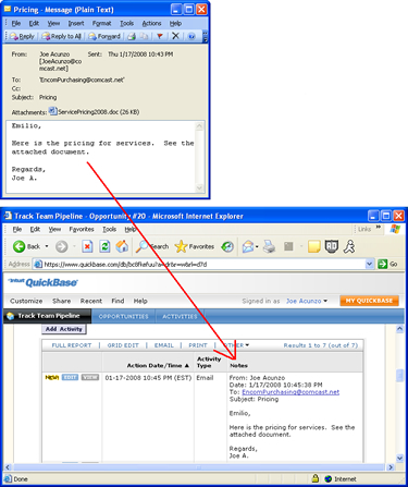 SendToQuickBase Demo